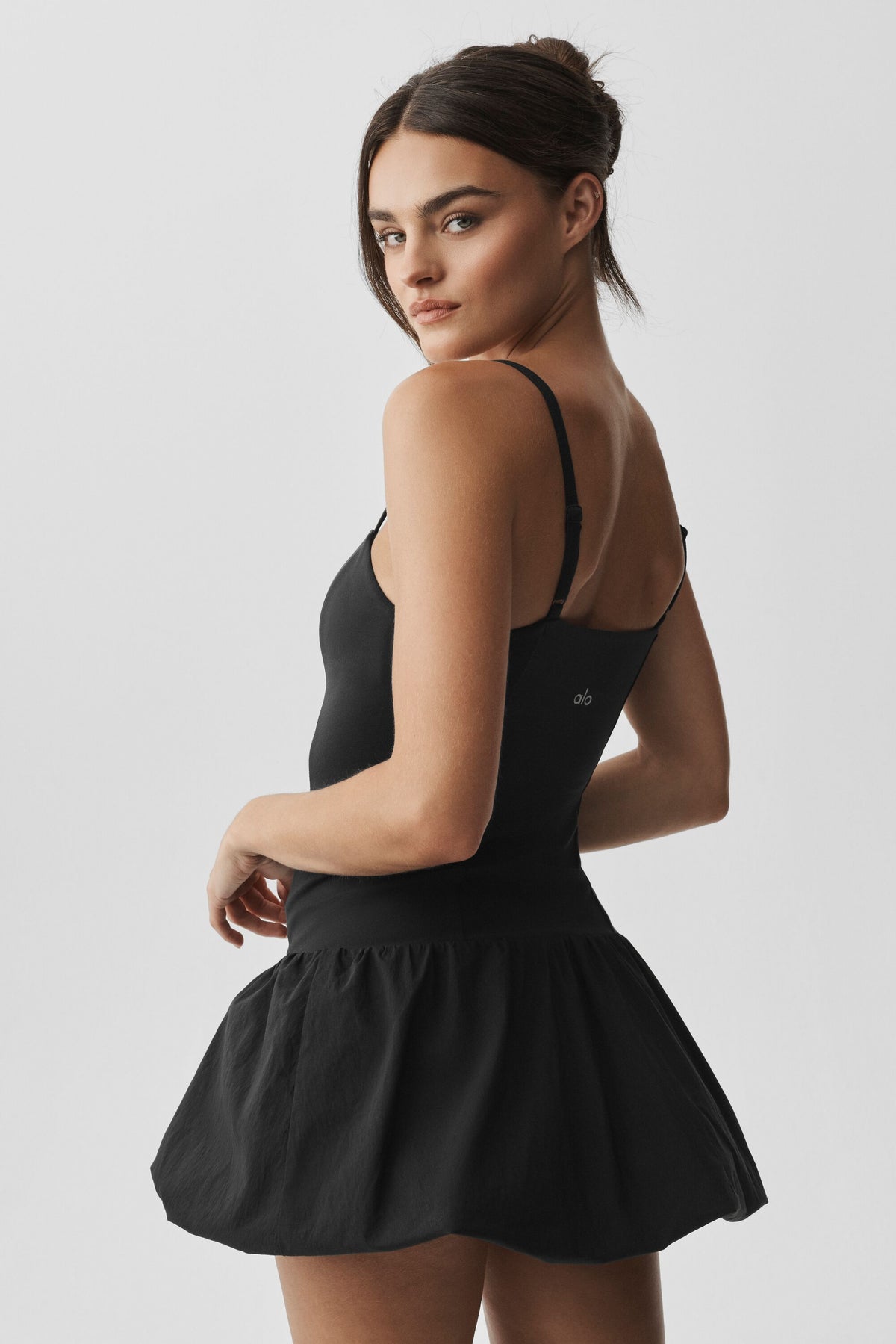 Airbrush Love Match Tennis Dress - Black--2