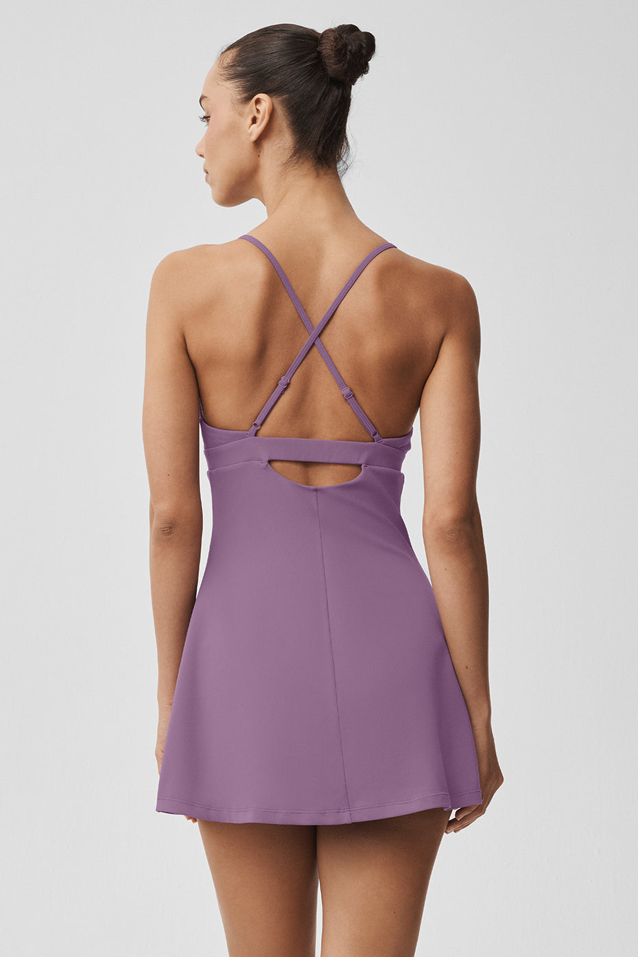 Airbrush Splendor Dress - Plum Kiss--1