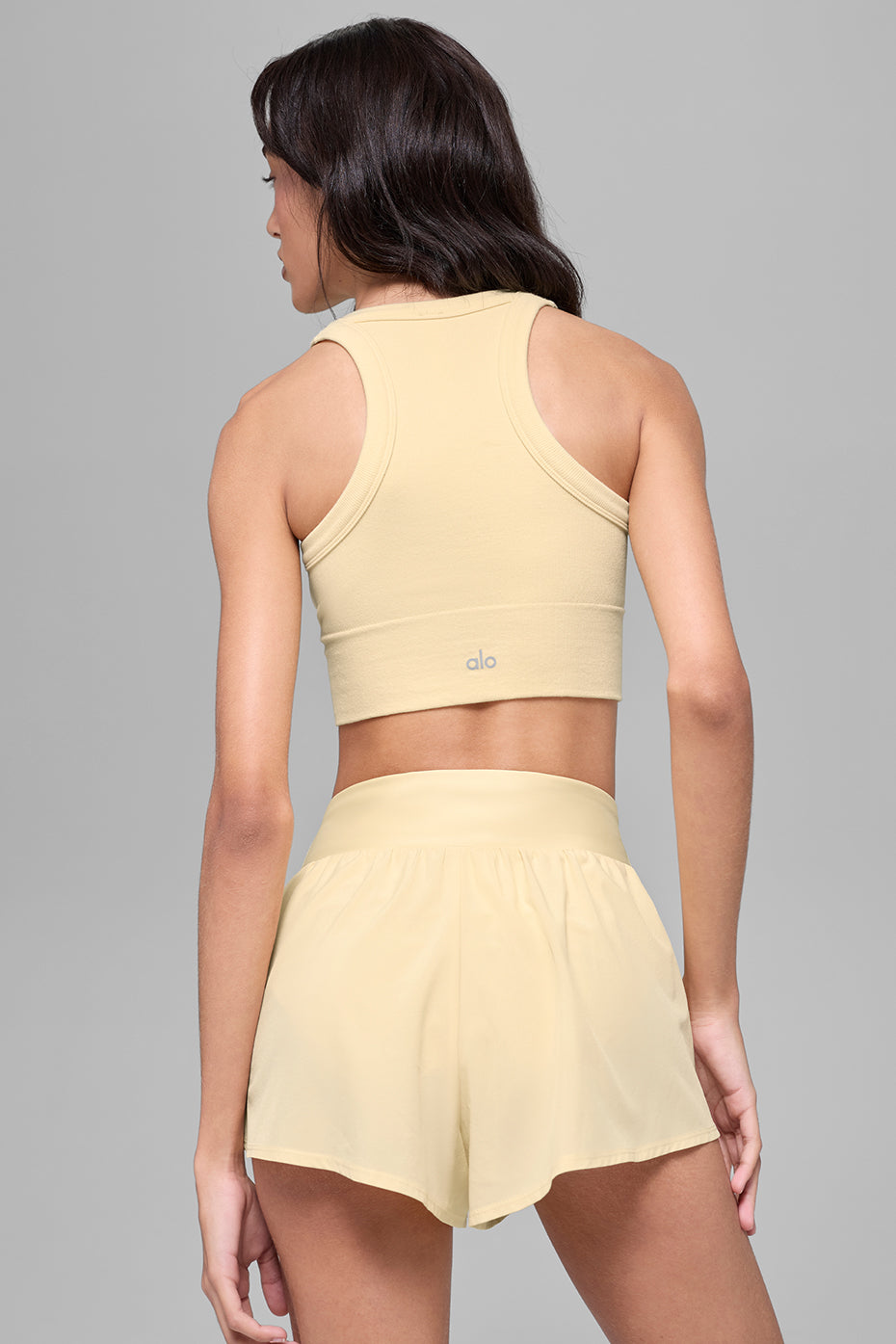 Seamless Delight High Neck Bra - Candlelight Yellow--3