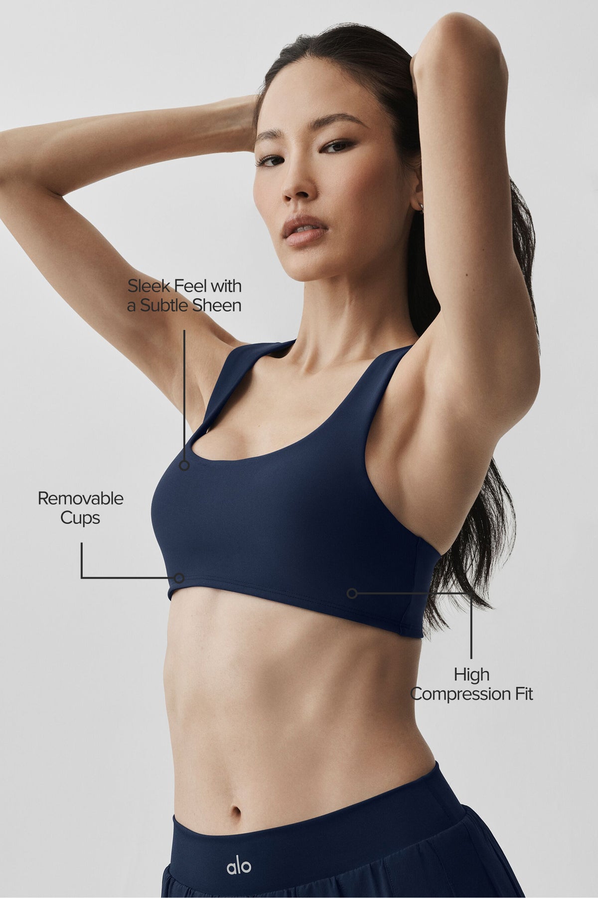 Airlift Advantage Racerback Bra - Navy--1