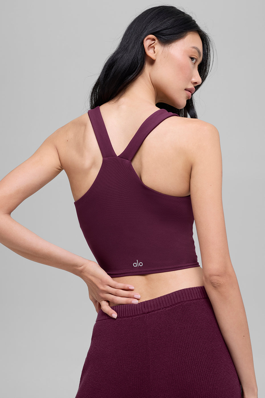 Airbrush Real Bra Tank - Burgundy--2