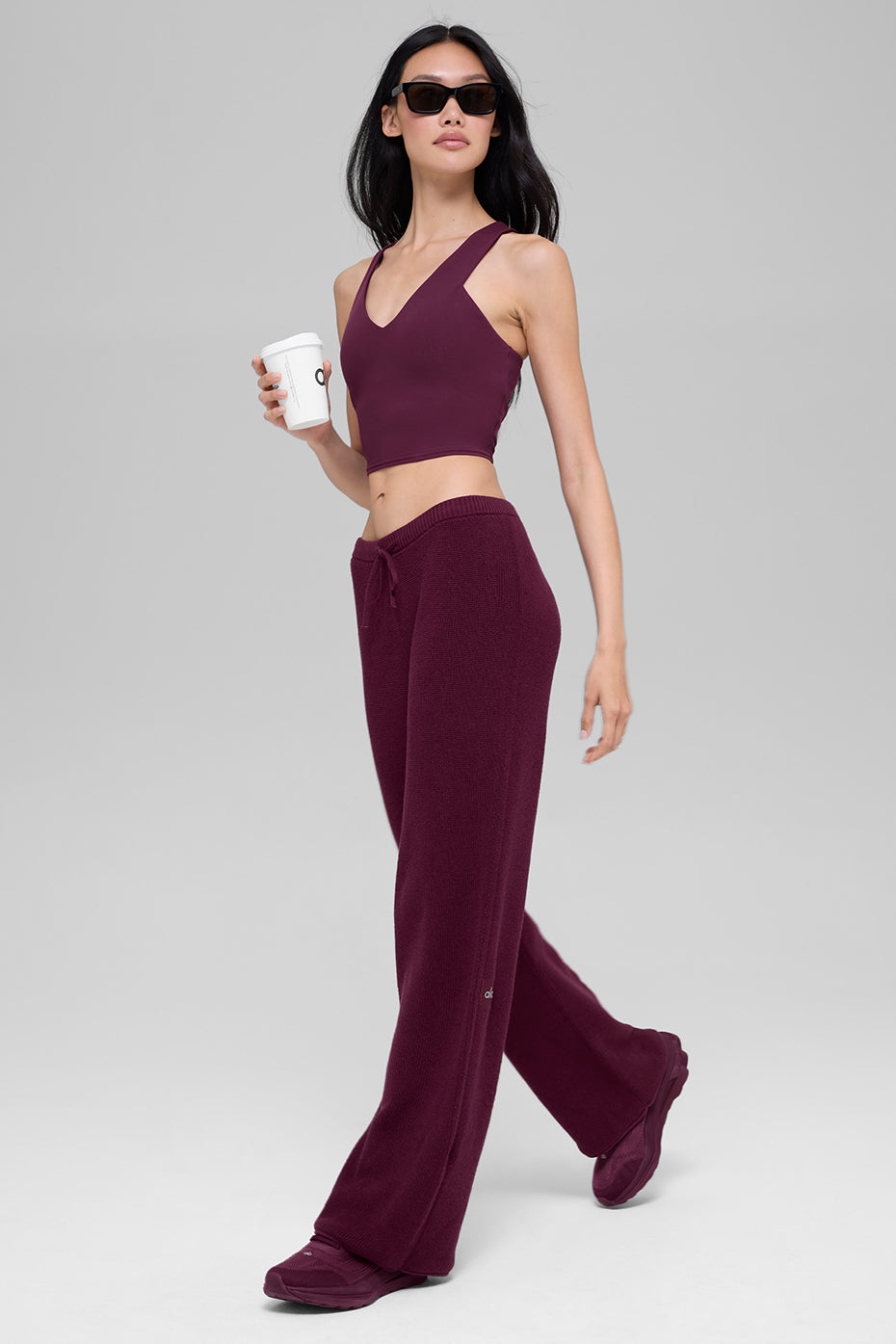 Airbrush Real Bra Tank - Burgundy--4