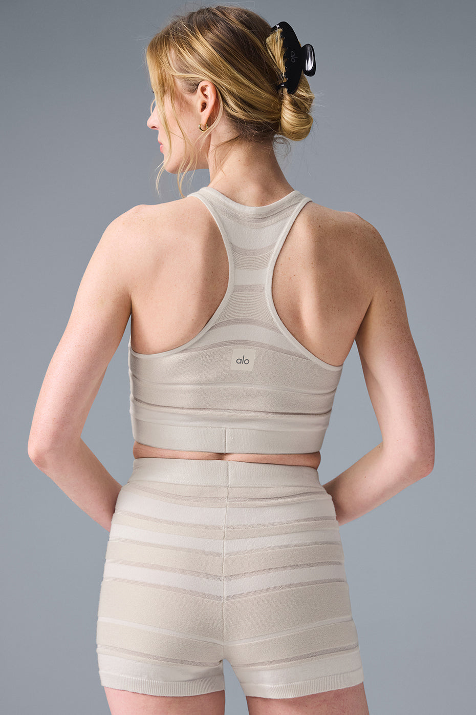 Sport Play Knit Bra - Ivory/Alabaster--1