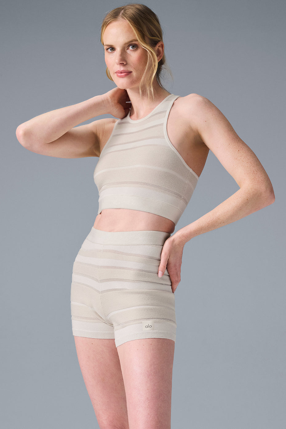 Sport Play Knit Bra - Ivory/Alabaster--2