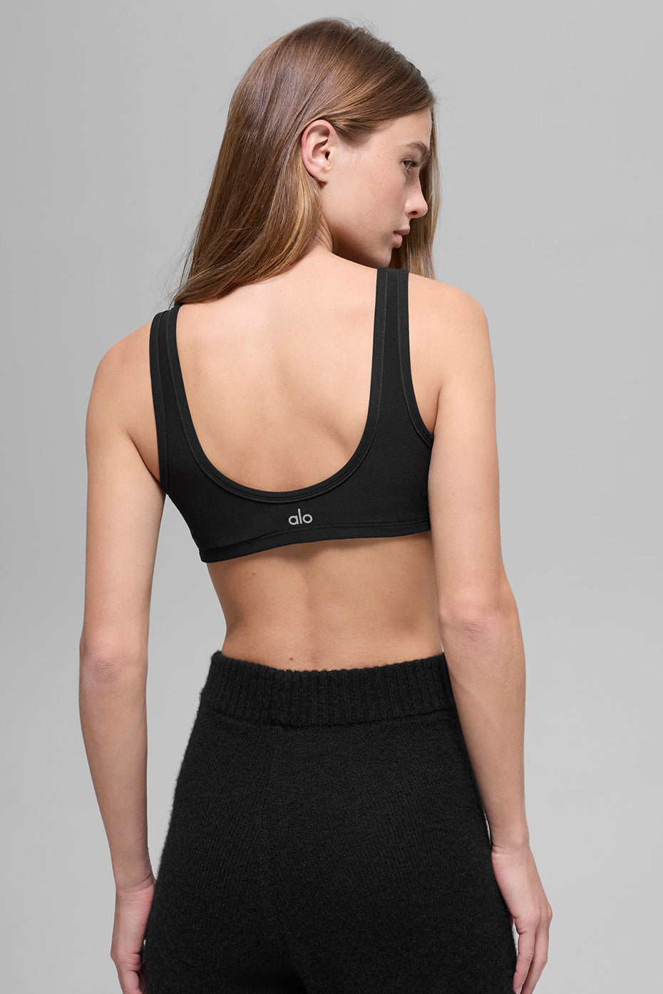 Alosoft Center Stage Bra - Black--1