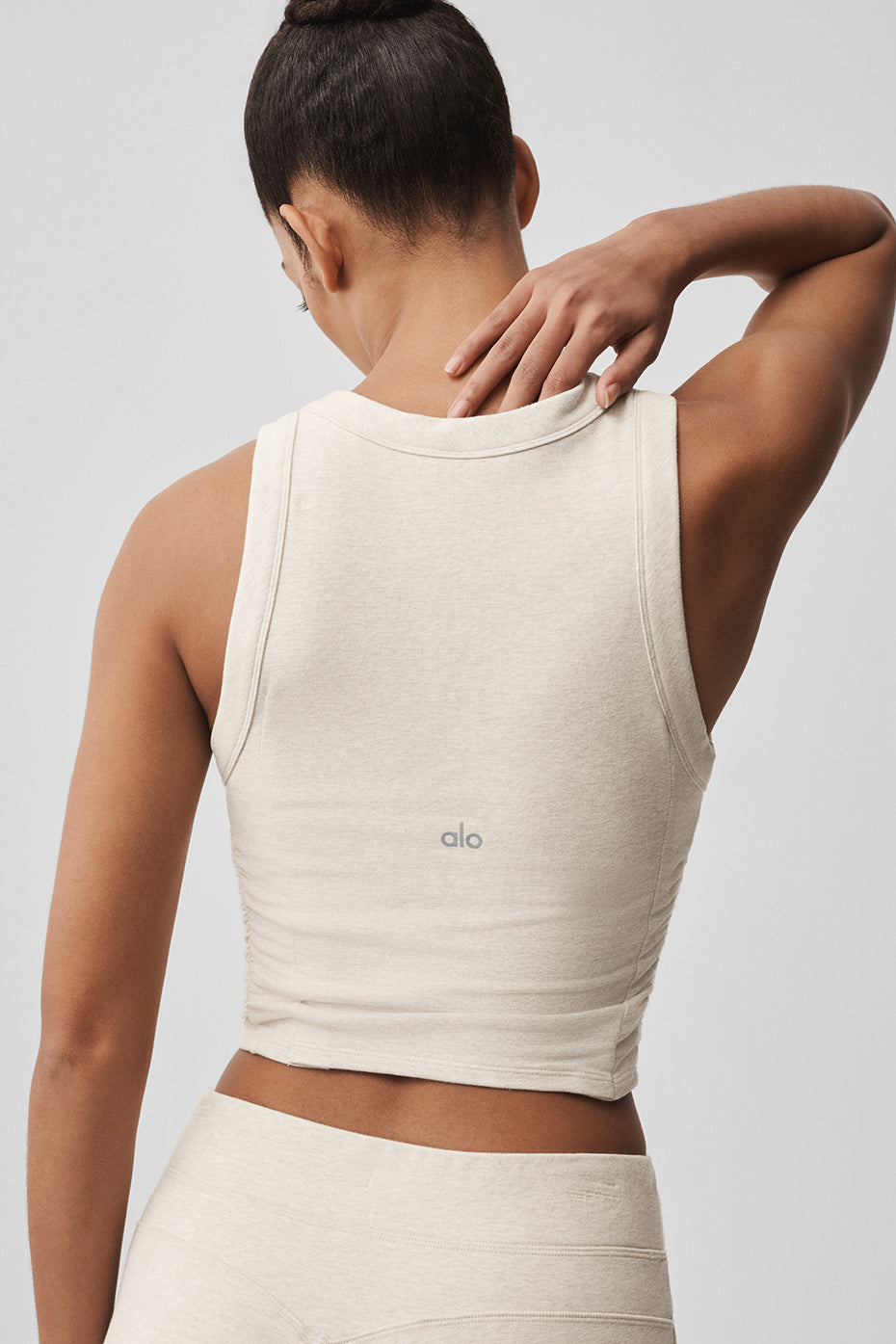 Sway Bra Tank - Oatmeal Heather--1