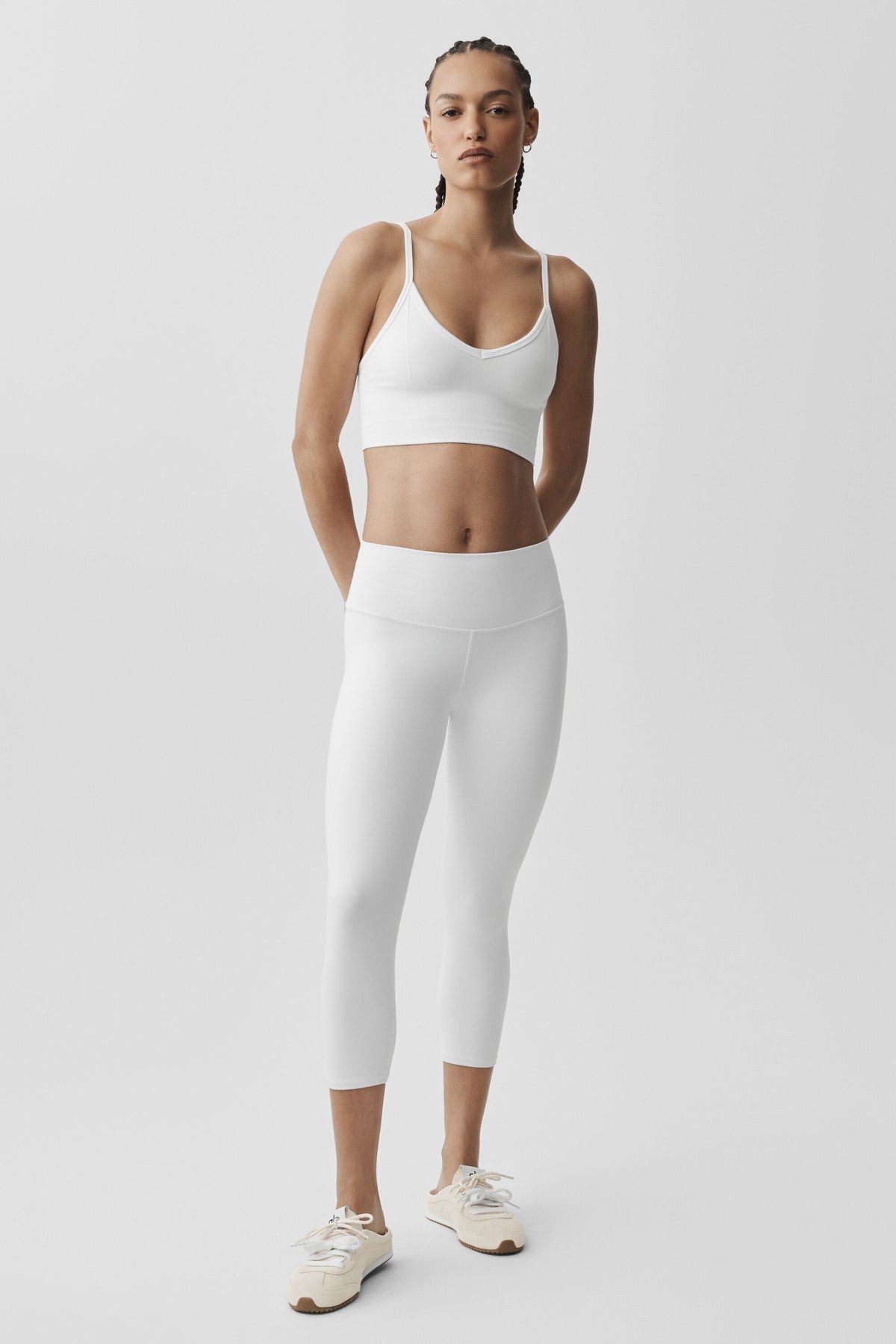 Seamless Modal Ribbed Delight Bralette - White--4