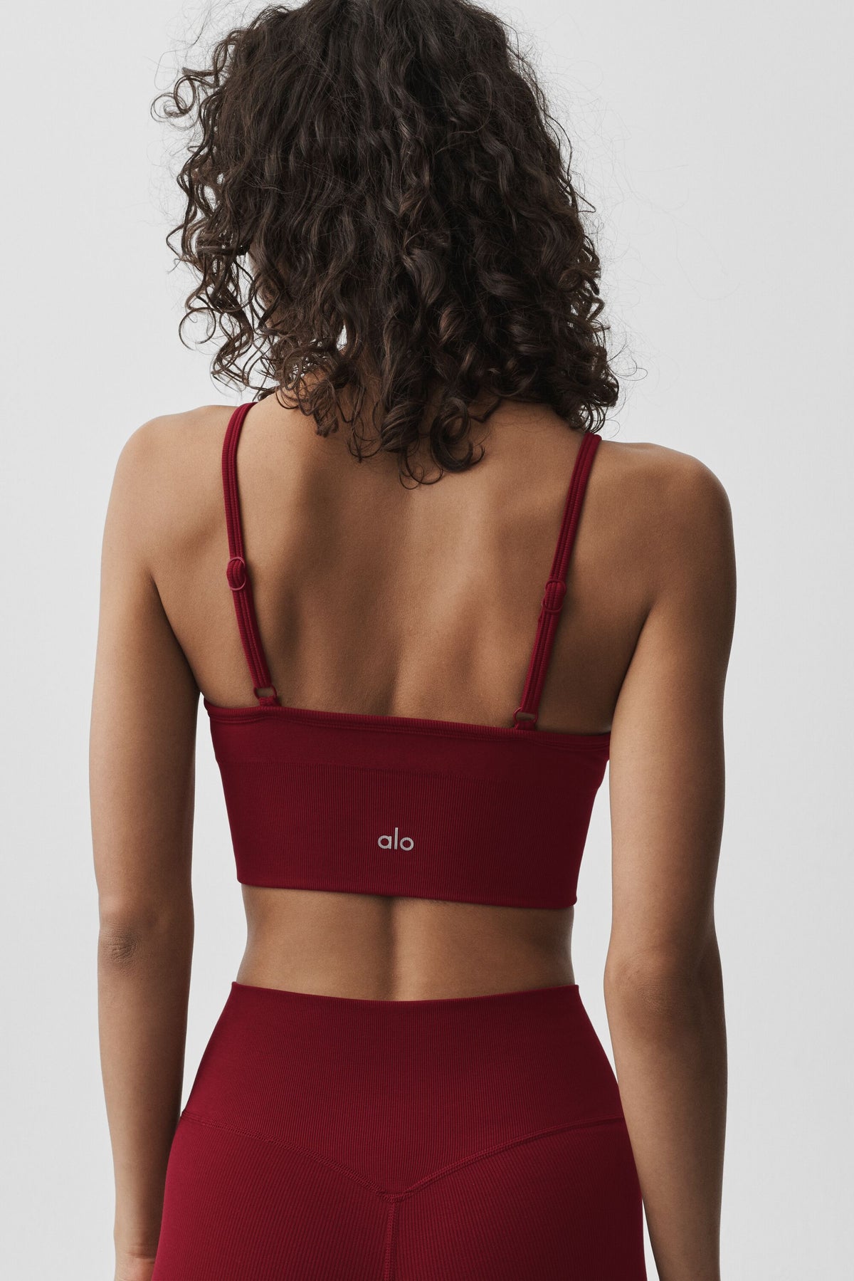 Seamless Modal Ribbed Delight Bralette - Summer Romance Red--1