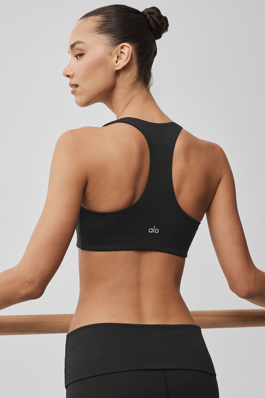 ALO Softsculpt Base Bra - Black--2