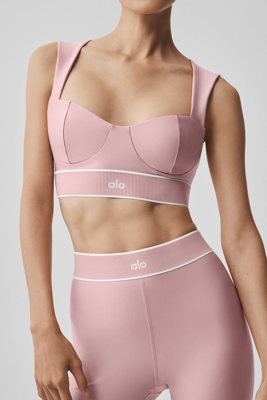 Airlift Alignment Bra - Vintage Pink/White--2
