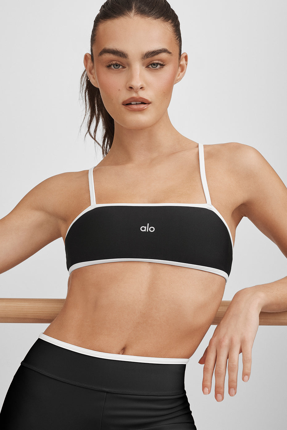 Airlift Charger Bra - Black/White--0