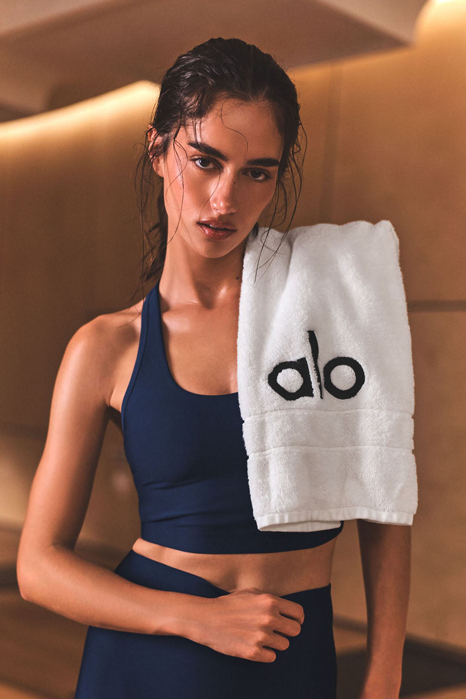 Airlift Super Sleek Bra Tank - Navy--0