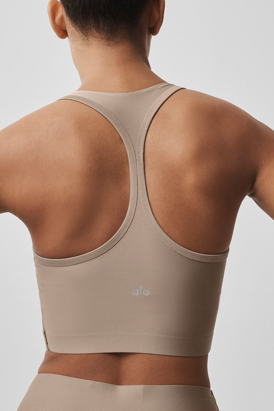 Airlift Super Sleek Bra Tank - Gravel--4