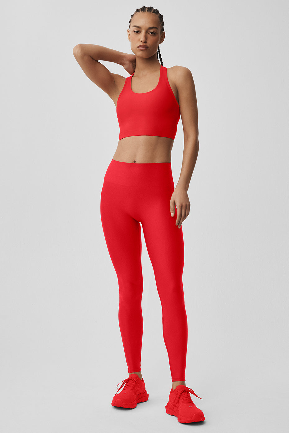 Airlift Super Sleek Bra Tank - Bright Red--3