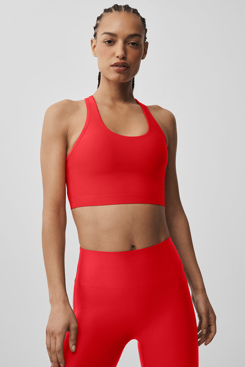 Airlift Super Sleek Bra Tank - Bright Red--0