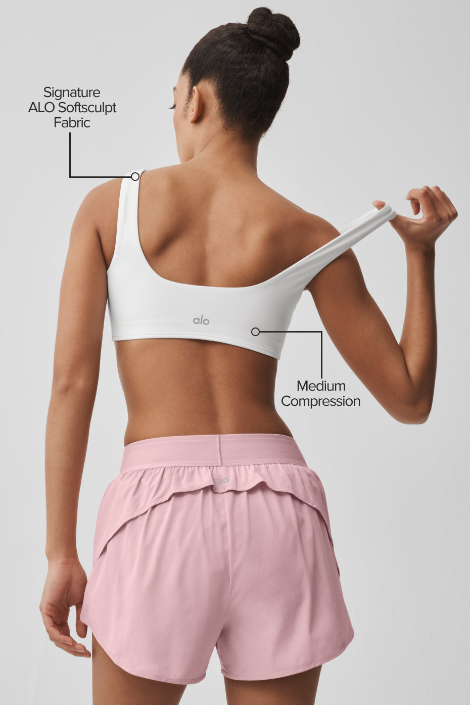 ALO Softsculpt Precision Bra - White--1