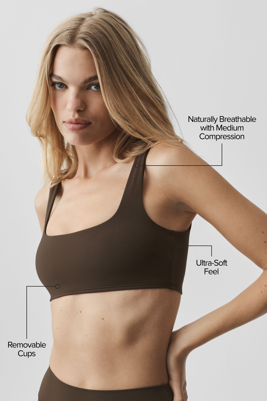 ALO Softsculpt Precision Bra - Espresso--1