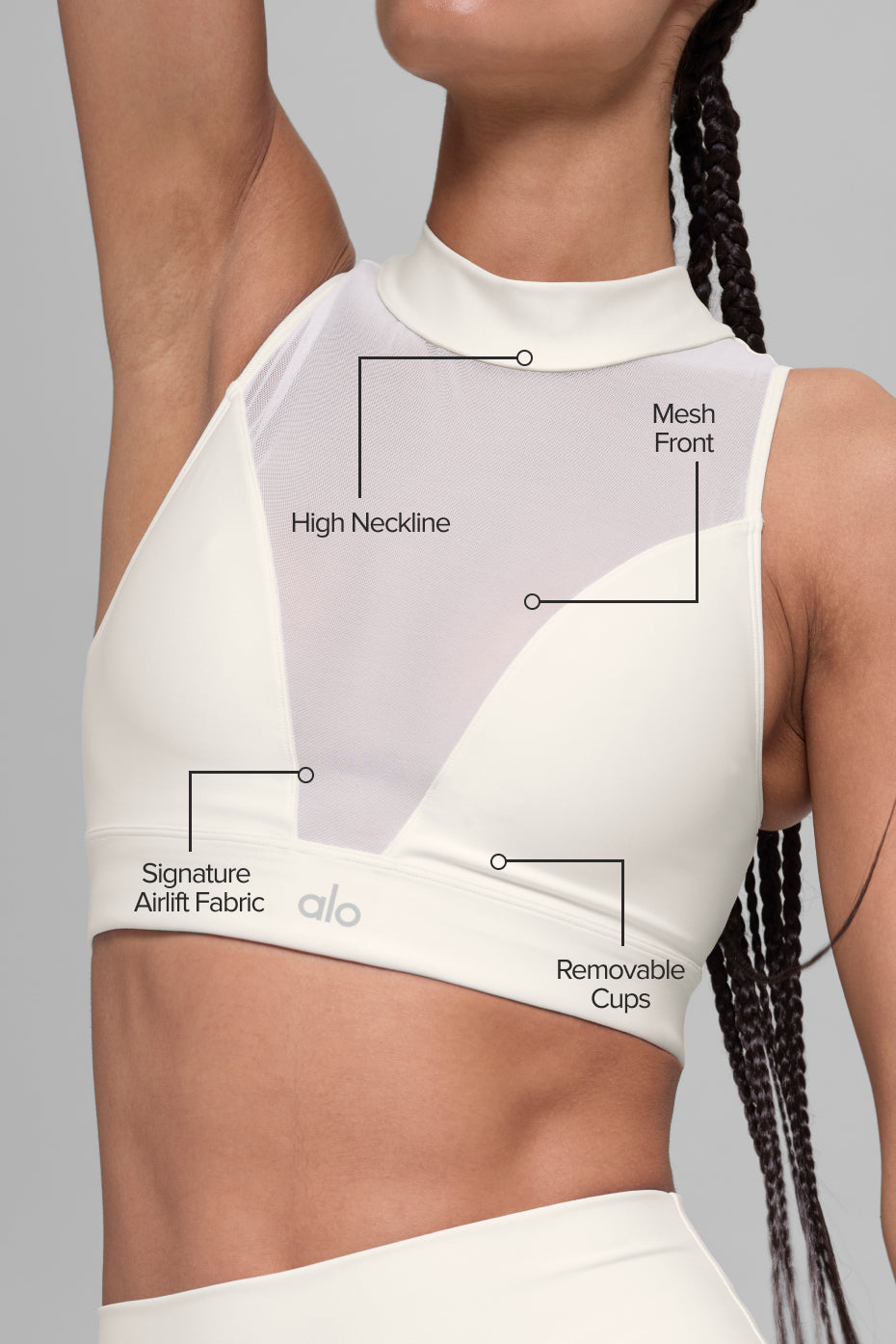 Airlift Mesh Infatuation Bra - Ivory--1