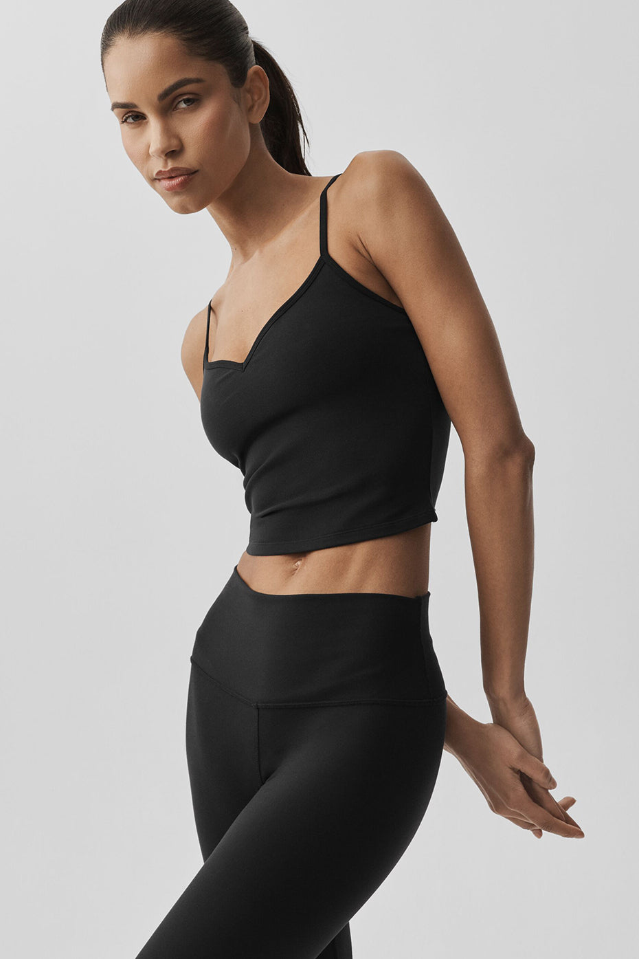Airbrush Refined Bra Tank - Black--3