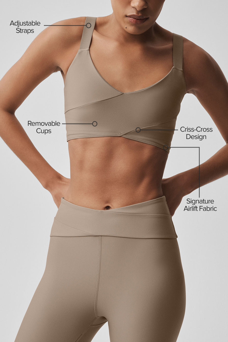 Airlift Horizon Bra - Gravel--1