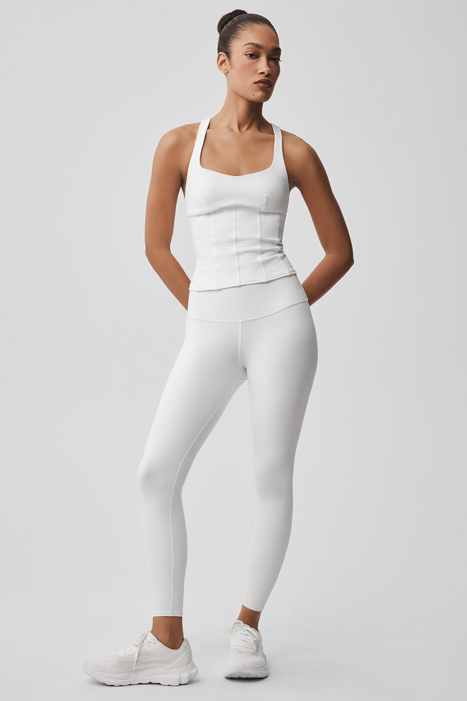 Airbrush Sparks Fly Corset Tank - White--4