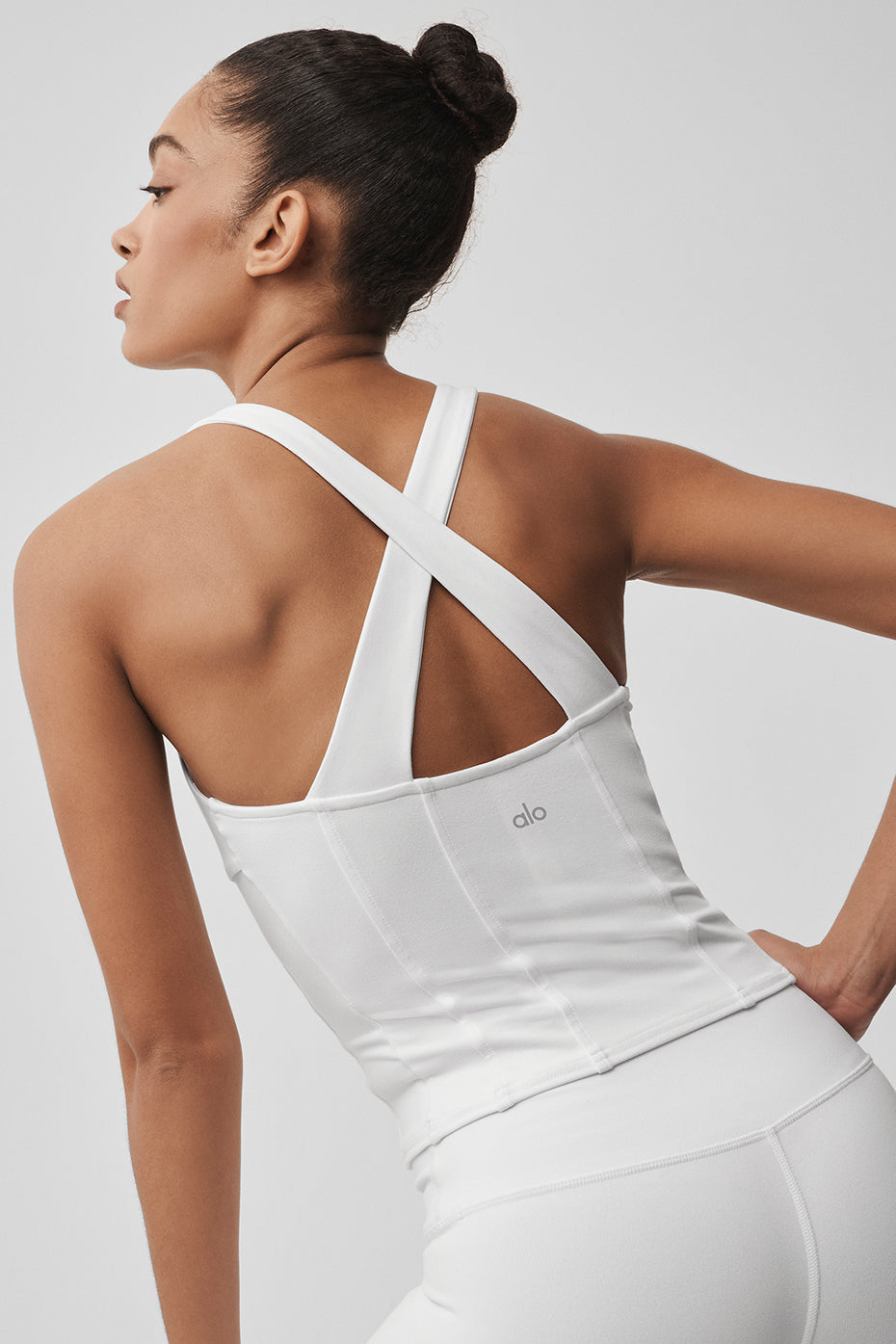 Airbrush Sparks Fly Corset Tank - White--3