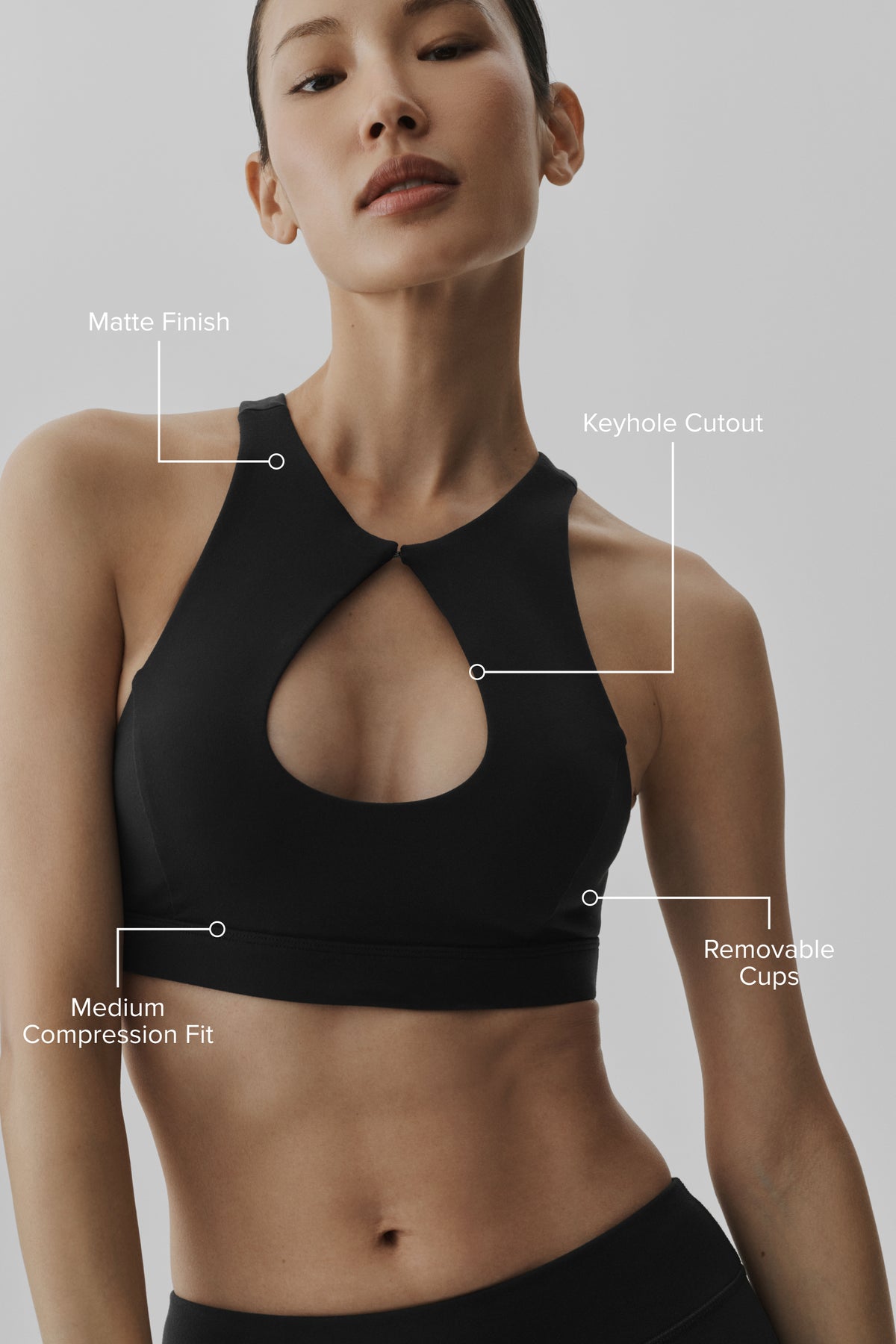 Airbrush Lock In Bra - Black--1