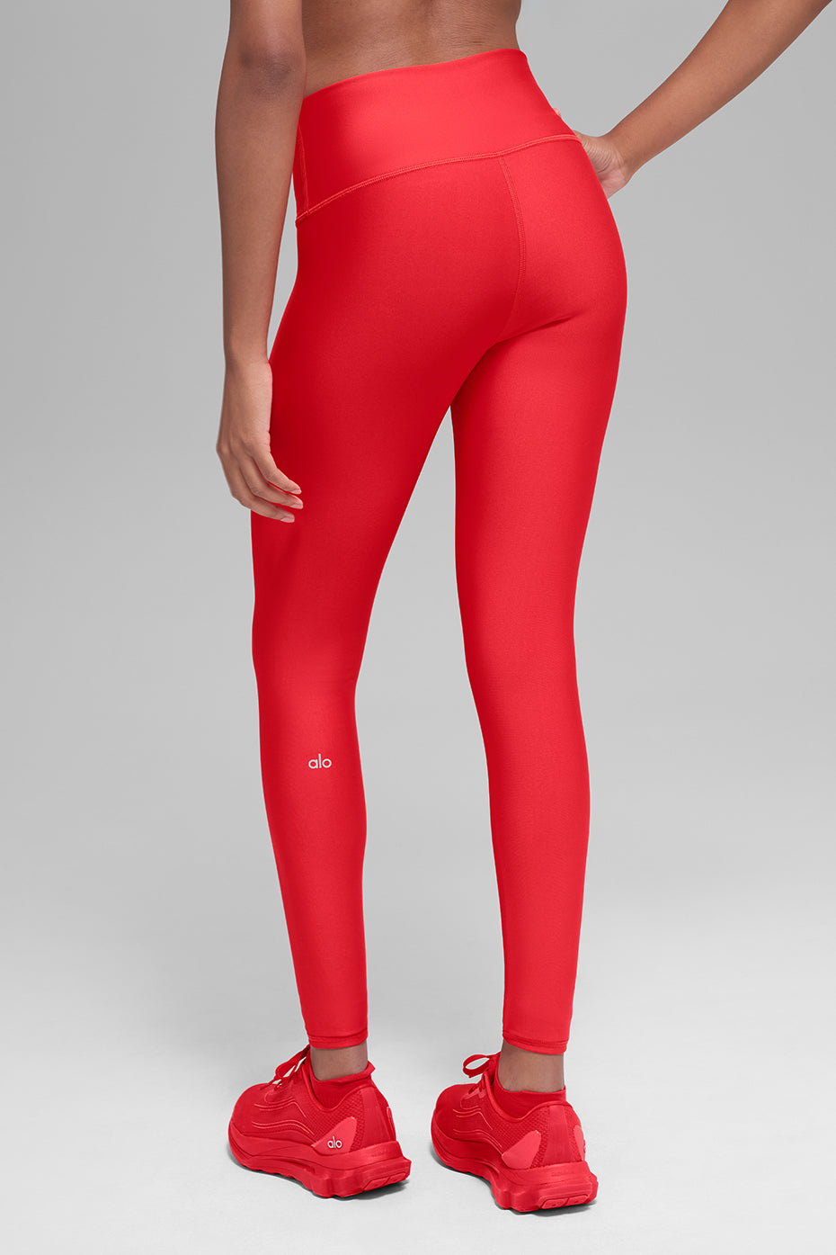 Airlift Winter Warm High-Waist Legging - Bright Red--1