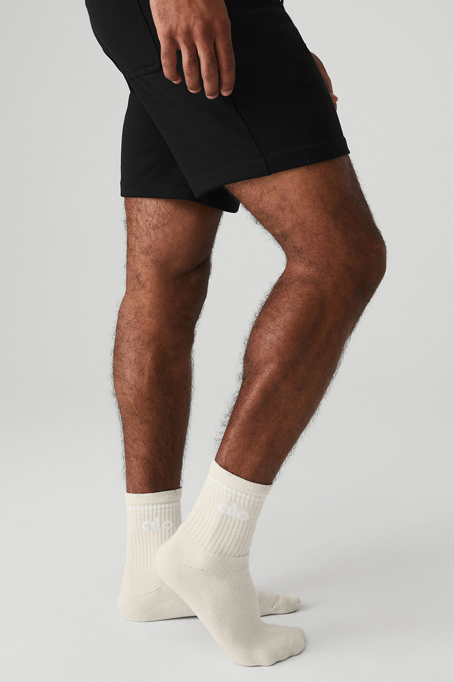 Unisex Half-Crew Throwback Sock - Bone/White--1