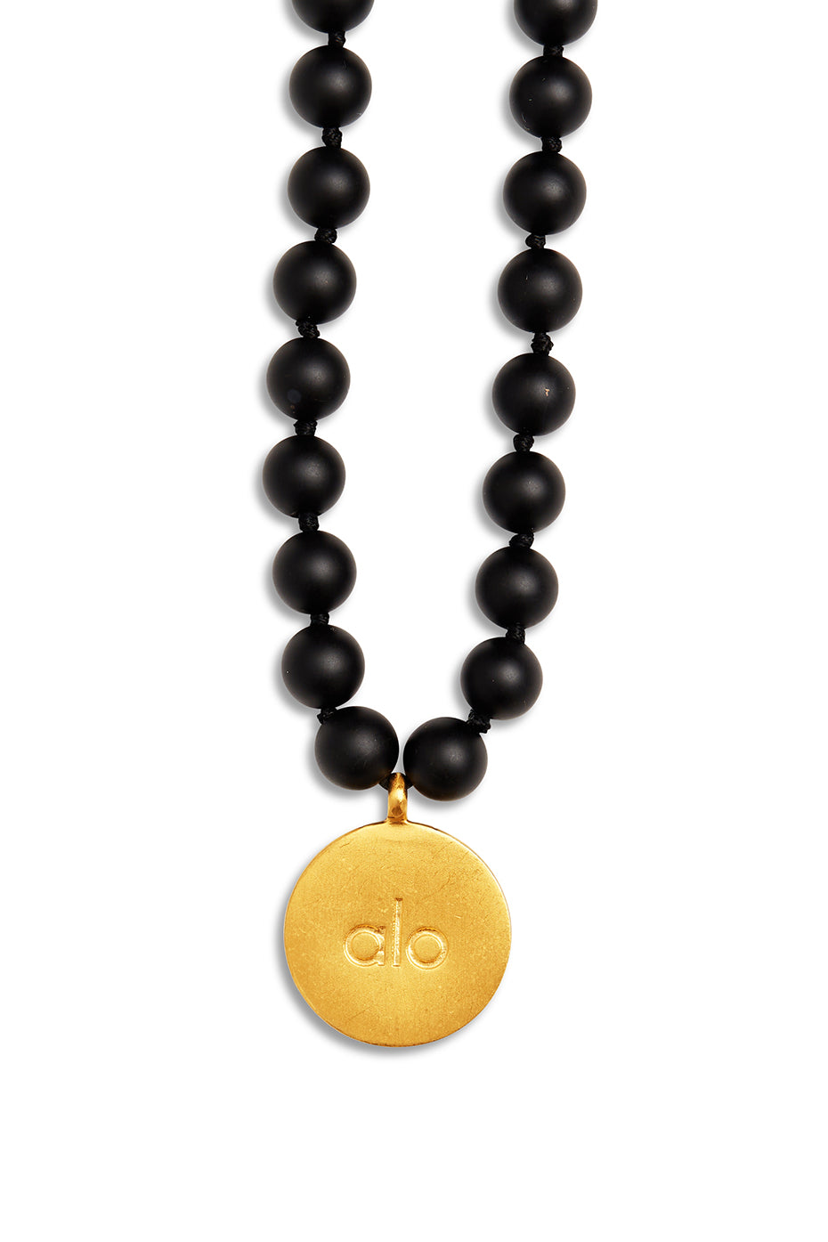 Black Onyx Mala Necklace--1